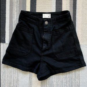 Wilfred Free Black High Rise Naves Shorts